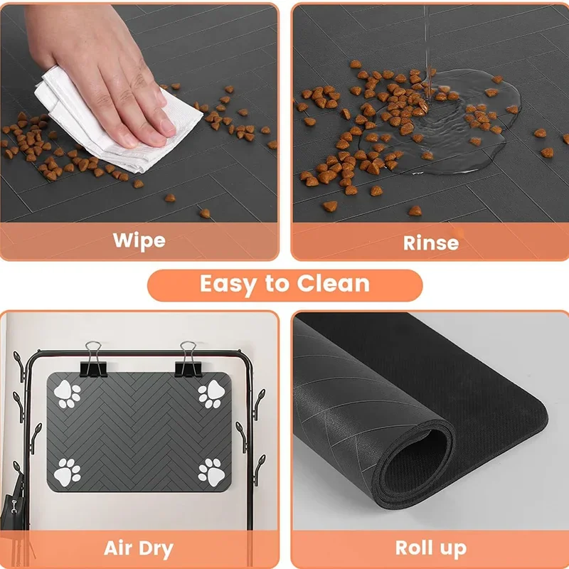 Pet Placemat Dog Food Bowl Mat - Mattress Protector Waterproof ulasan dan harga
