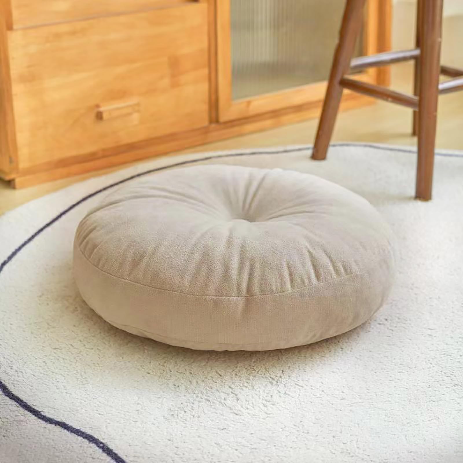 Thick Round Cushion,Soft & Com - Floor Cushion Pouf ulasan dan harga