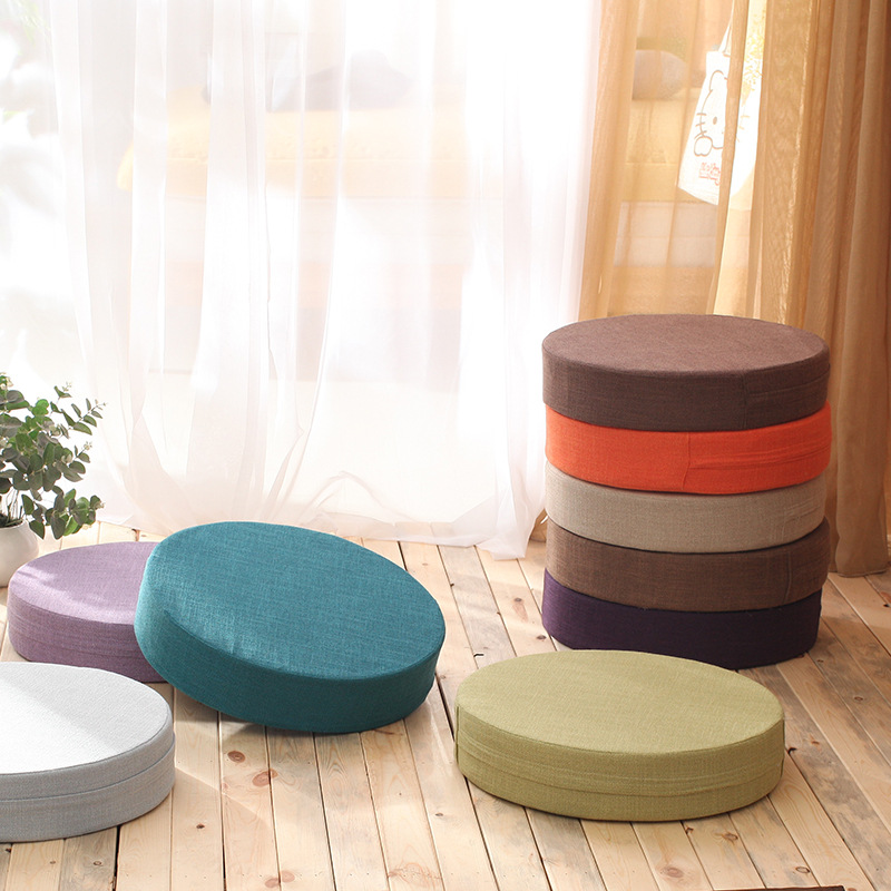 40x6cm Linen Tatami Meditation - Floor Cushion Pouf ulasan dan harga