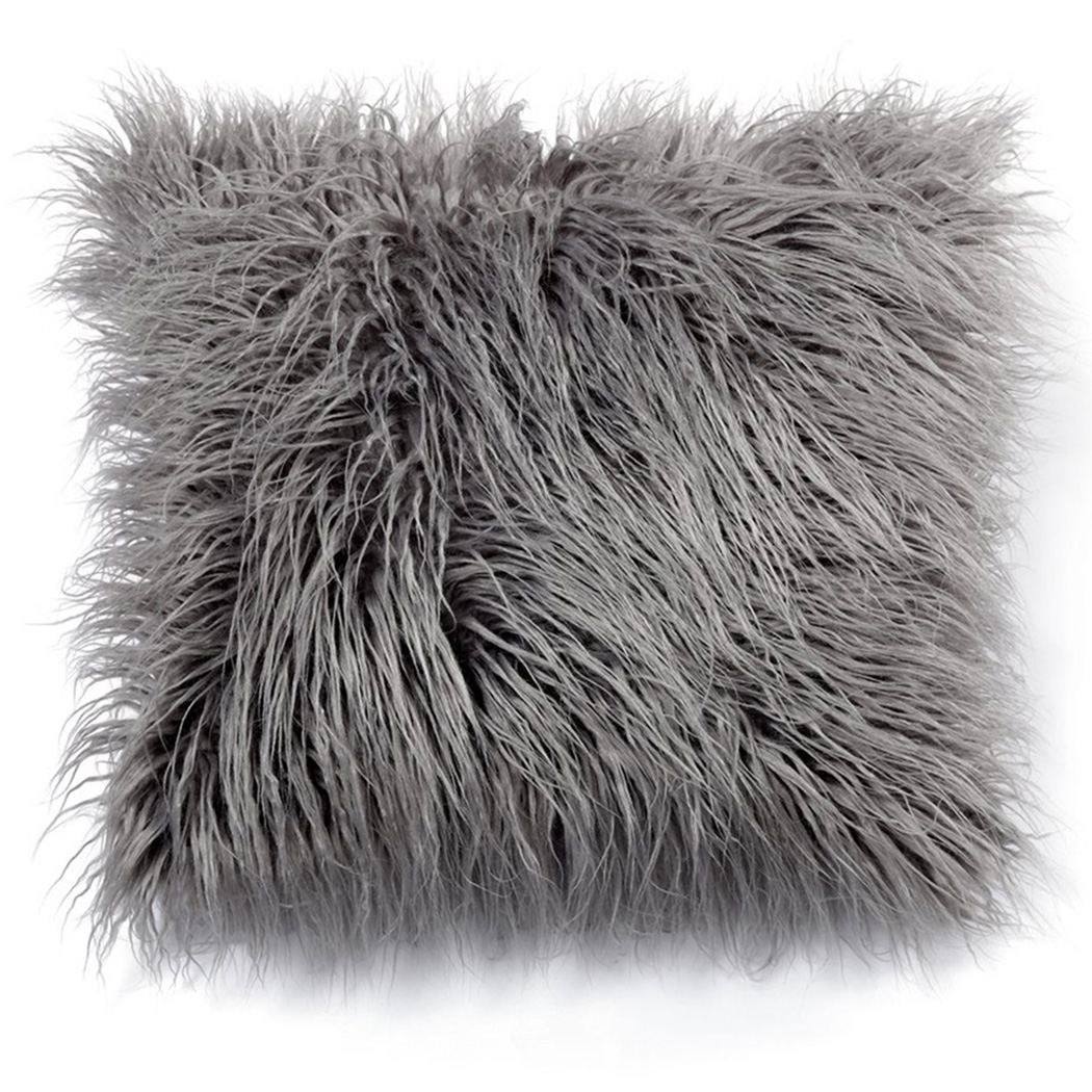 Soft Long Fur Fluffy Sofa Pill - Home Textiles Luxury ulasan dan harga
