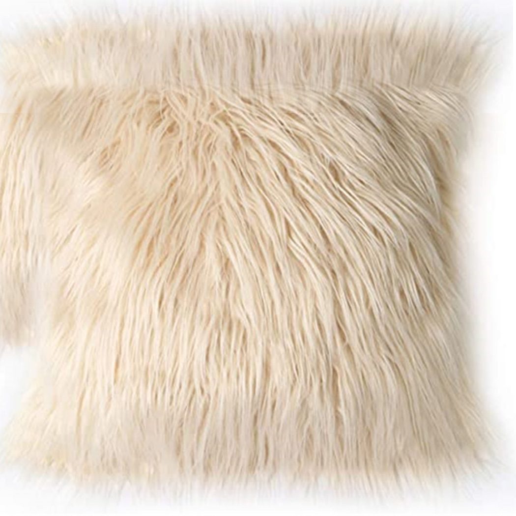 Soft Long Fur Fluffy Sofa Pill - Home Textiles Luxury ulasan dan harga