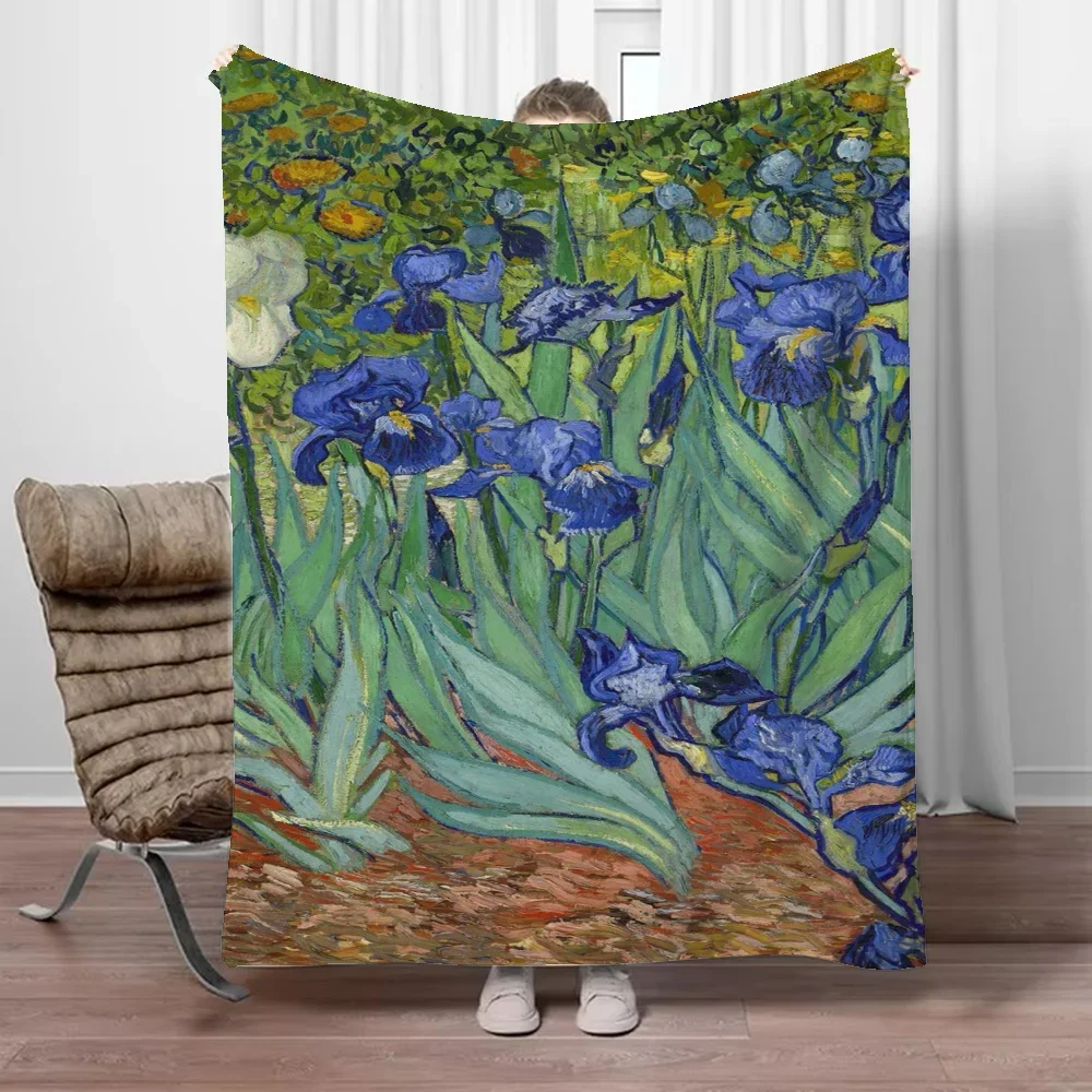Van Gogh Boho Throw Blanket fo - Home Textiles Luxury ulasan dan harga