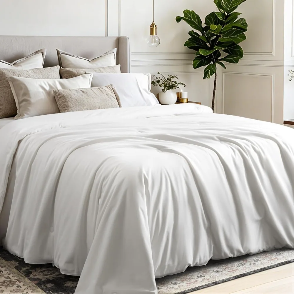 100% Mulberry Silk Duvet Inser - Duvet Insert White ulasan dan harga
