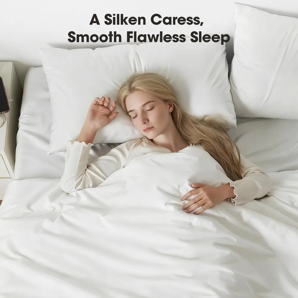 100% Mulberry Silk Duvet Inser - Duvet Insert White ulasan dan harga