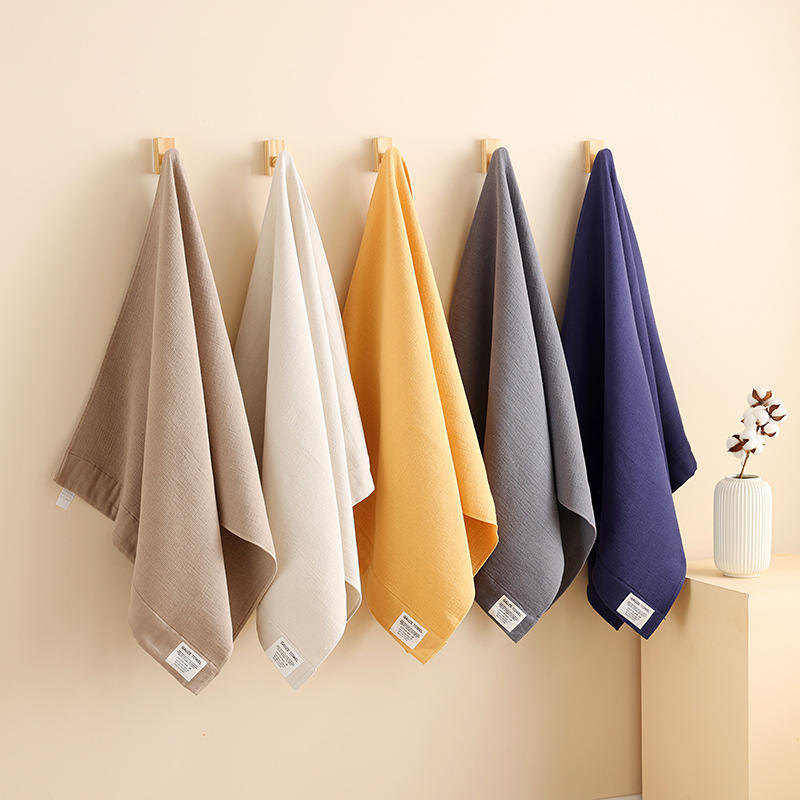 2/5Pcs Cotton Bath Towels Set  - Home Textiles Face Towel ulasan dan harga