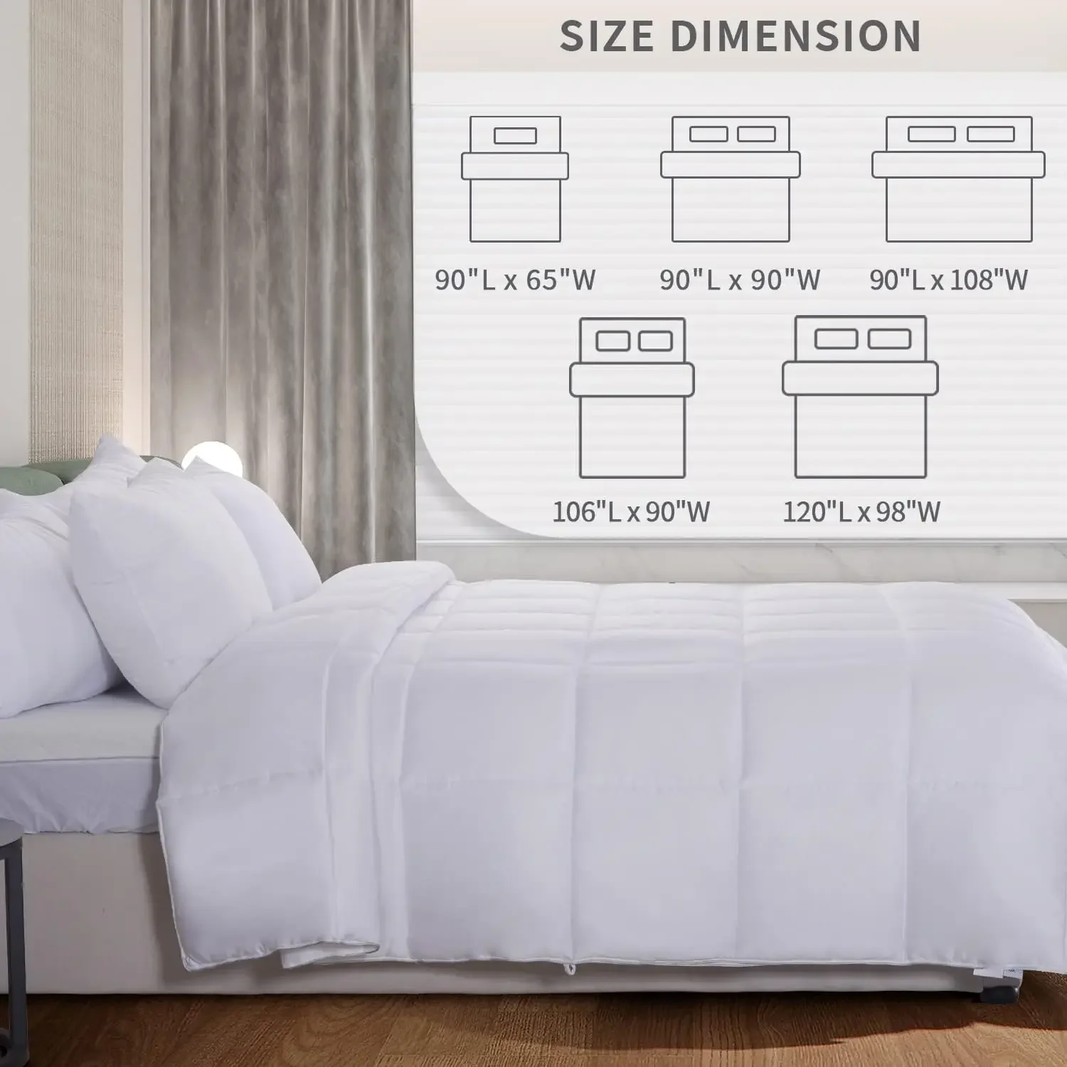 Viscose from Bamboo Comforter  - Duvet Insert White ulasan dan harga