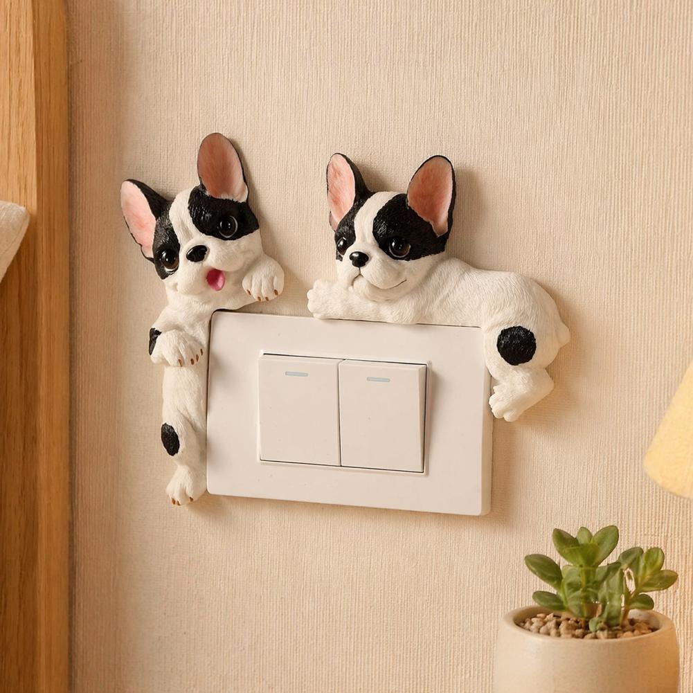 3D French Bulldog Resin Light  - Home Textiles France ulasan dan harga