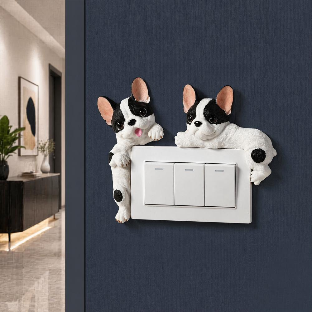 3D French Bulldog Resin Light  - Home Textiles France ulasan dan harga