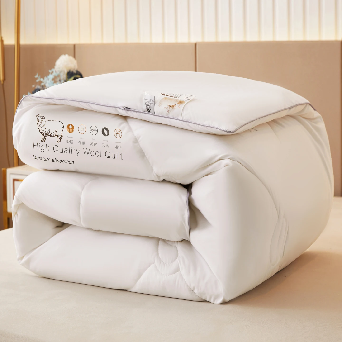 Luxury 100% Wool Quilt Core Au - Duvet Insert White ulasan dan harga