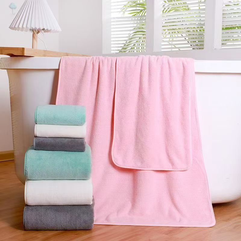 Coral Fleece Thickened Towel a - Home Textiles Face Towel ulasan dan harga
