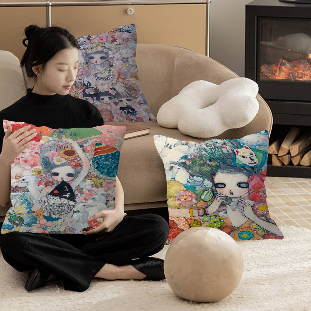 Aya Takano Cartoon pillow cove - Aya Home Textiles ulasan dan harga