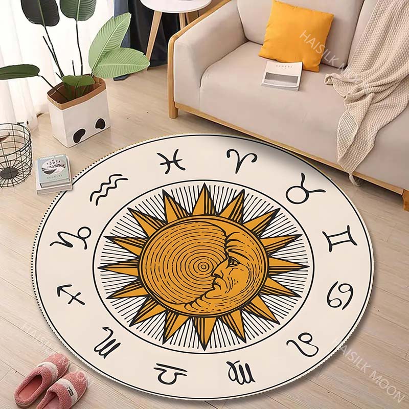 1PC Zodiac signs around sun im - Home Textiles Images ulasan dan harga