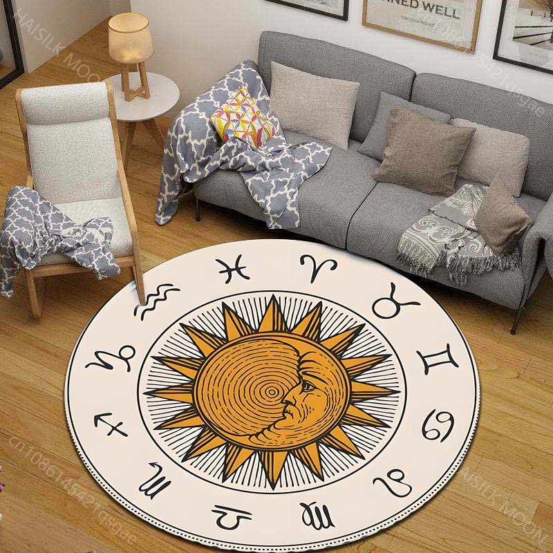 1PC Zodiac signs around sun im - Home Textiles Images ulasan dan harga