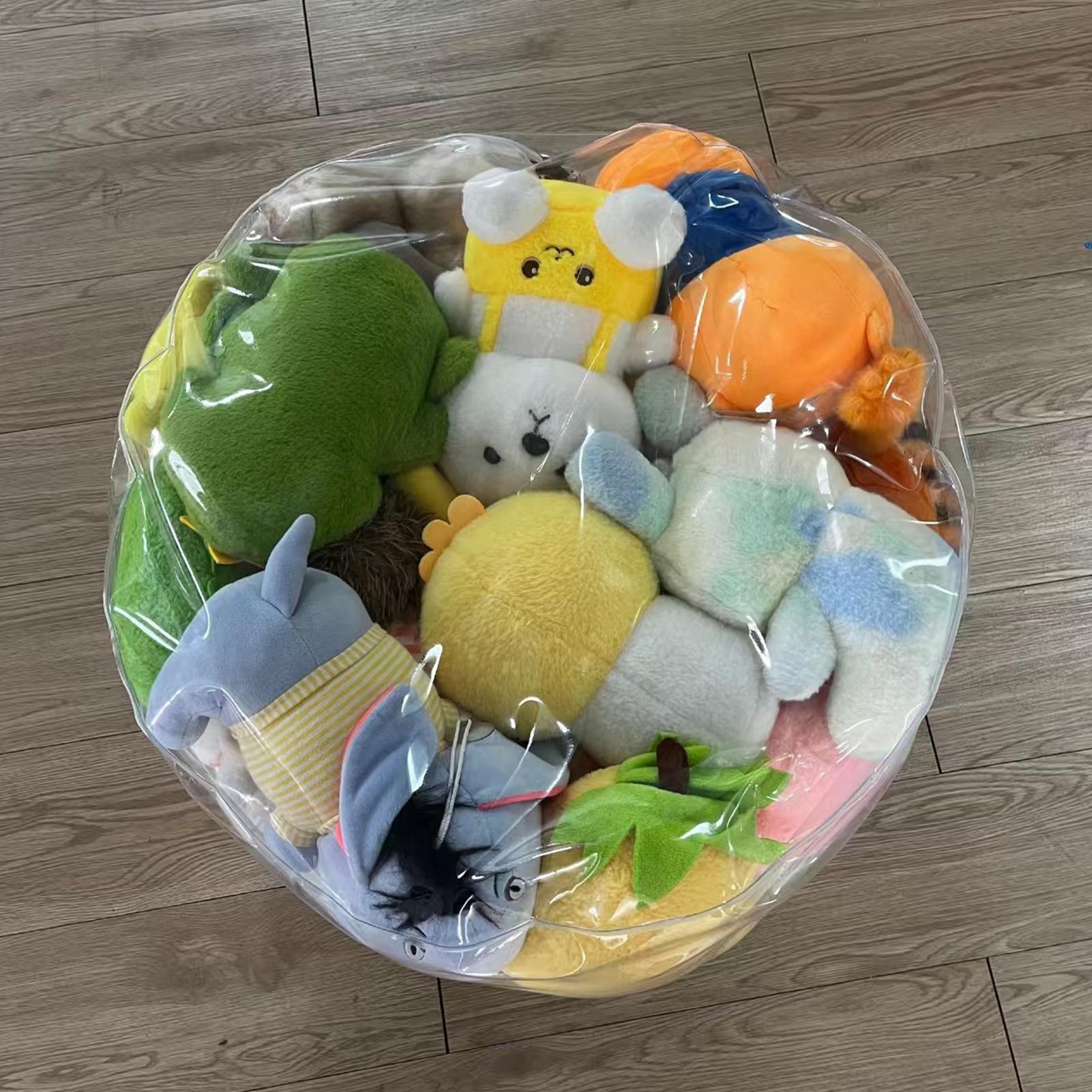 Clear Animal Storage Chair Plu - Floor Cushion Pouf ulasan dan harga