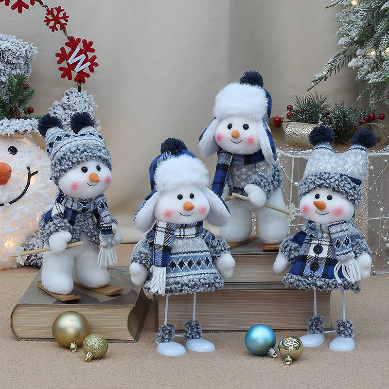 Premium Christmas Blue Fabric  - Home Textiles Premium ulasan dan harga