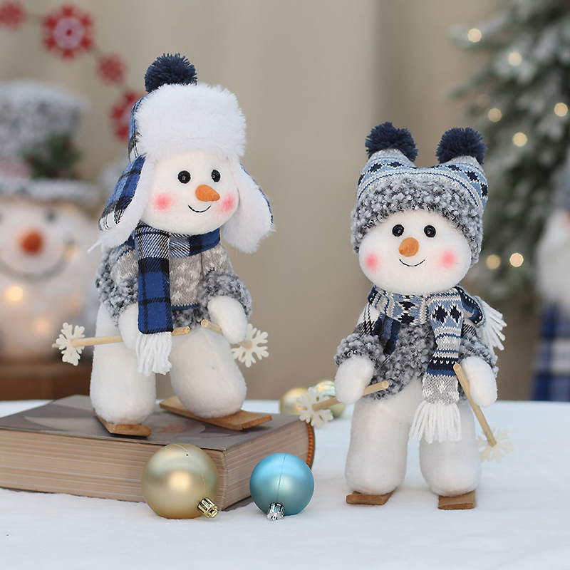 Premium Christmas Blue Fabric  - Home Textiles Premium ulasan dan harga