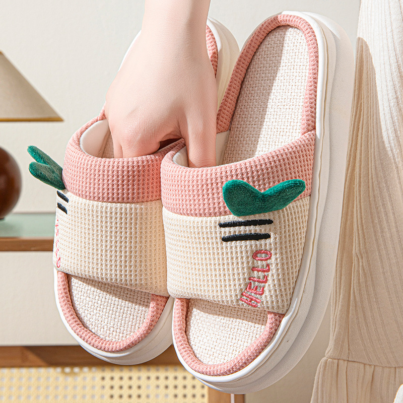 New Style Linen Slippers for W - Home And Textiles ulasan dan harga
