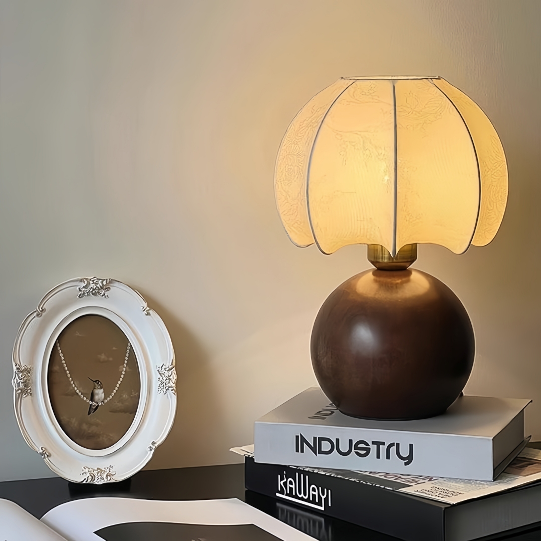 Vintage floral table lamp, med - Home And Textiles ulasan dan harga