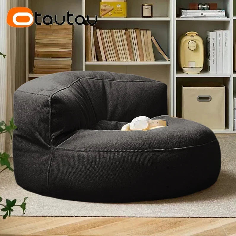 OTAUTAU Filled Bean Bag with F - Floor Cushion Pouf ulasan dan harga
