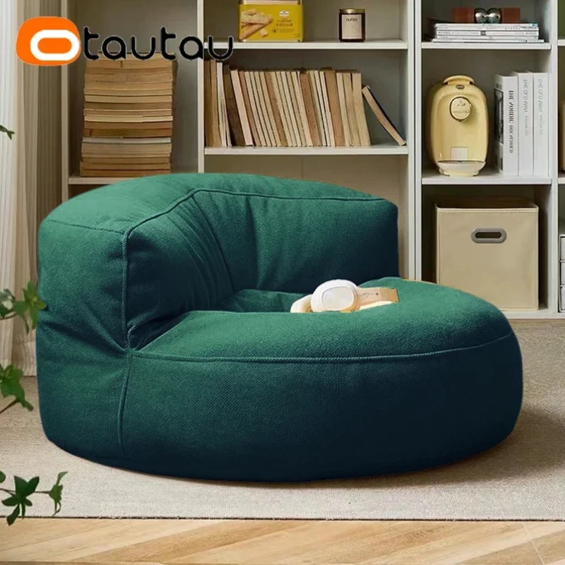 OTAUTAU Filled Bean Bag with F - Floor Cushion Pouf ulasan dan harga