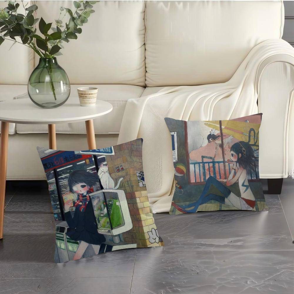 Art Aya Takano Girl  Pillow An - Aya Home Textiles ulasan dan harga