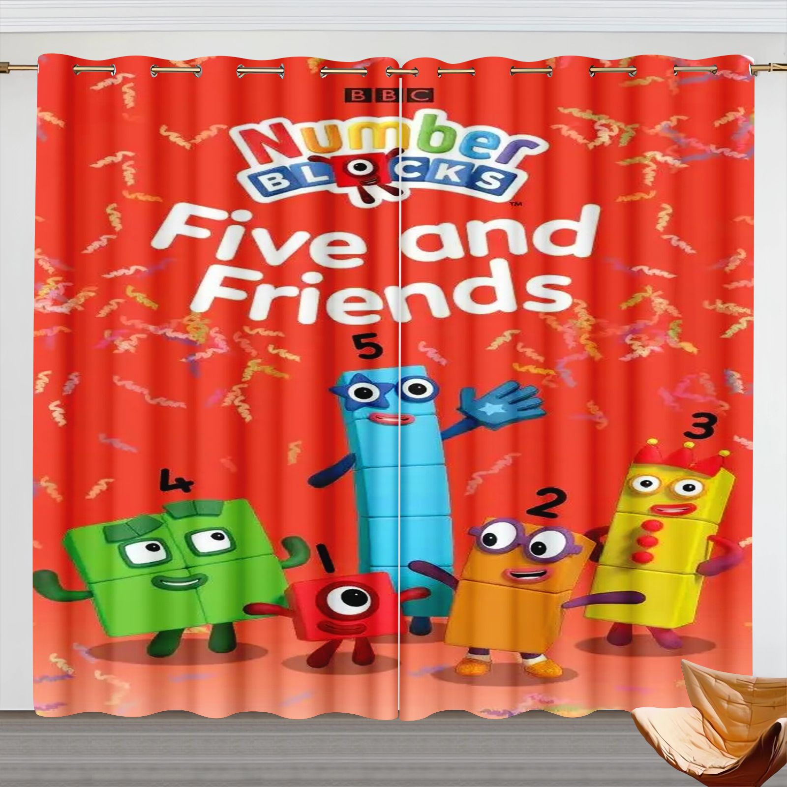 Numberblocks Cartoon Curtains, - Home Textiles France ulasan dan harga