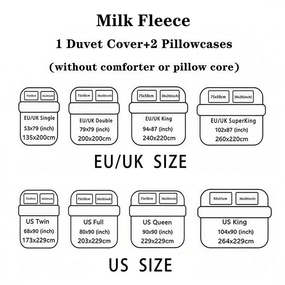 Milk Velvet 3‑Piece Bedding Se - Duvet Insert White ulasan dan harga