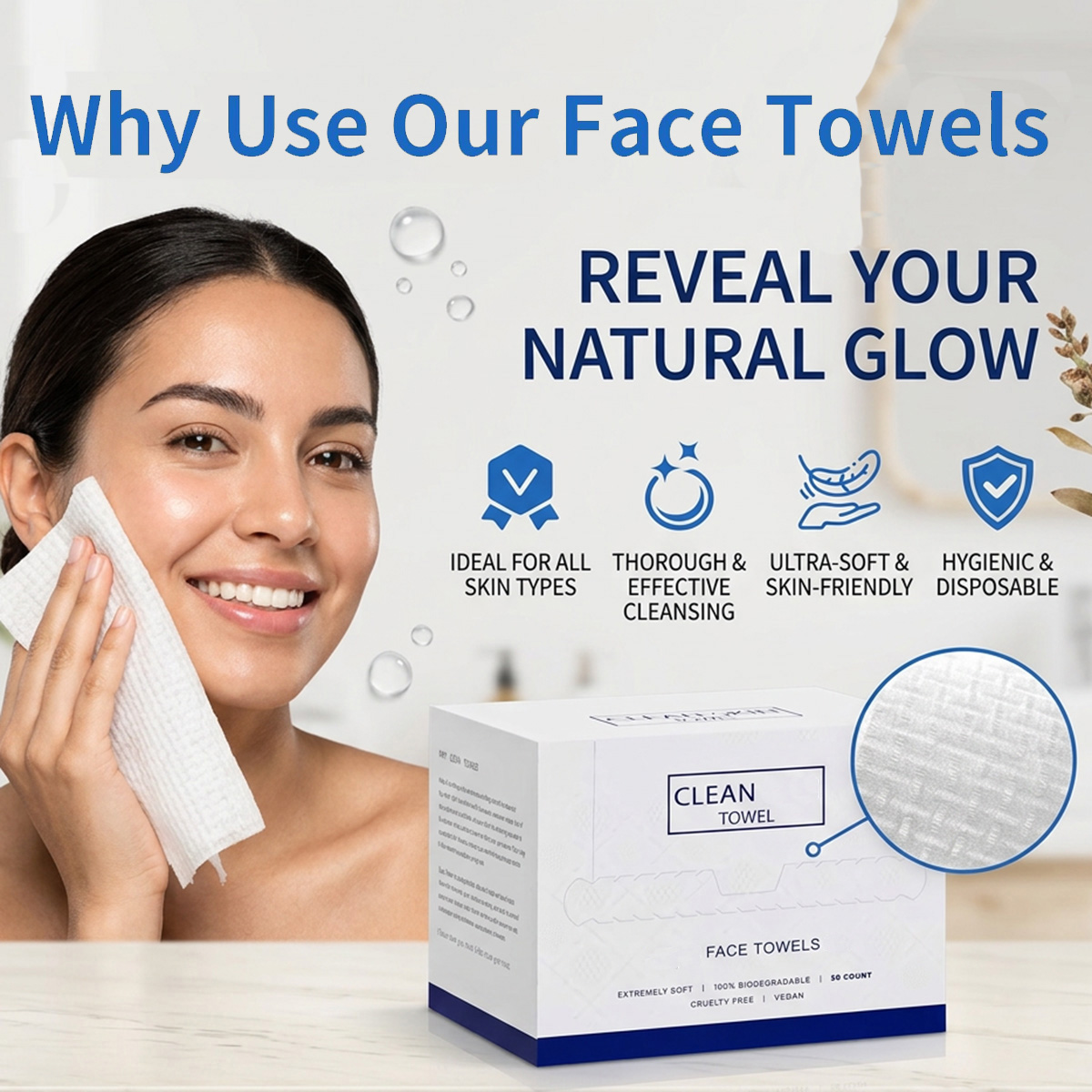 50Pcs/Box Disposable Face Towe - Home Textiles Face Towel ulasan dan harga