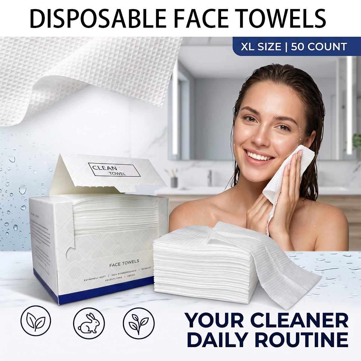 50Pcs/Box Disposable Face Towe - Home Textiles Face Towel ulasan dan harga