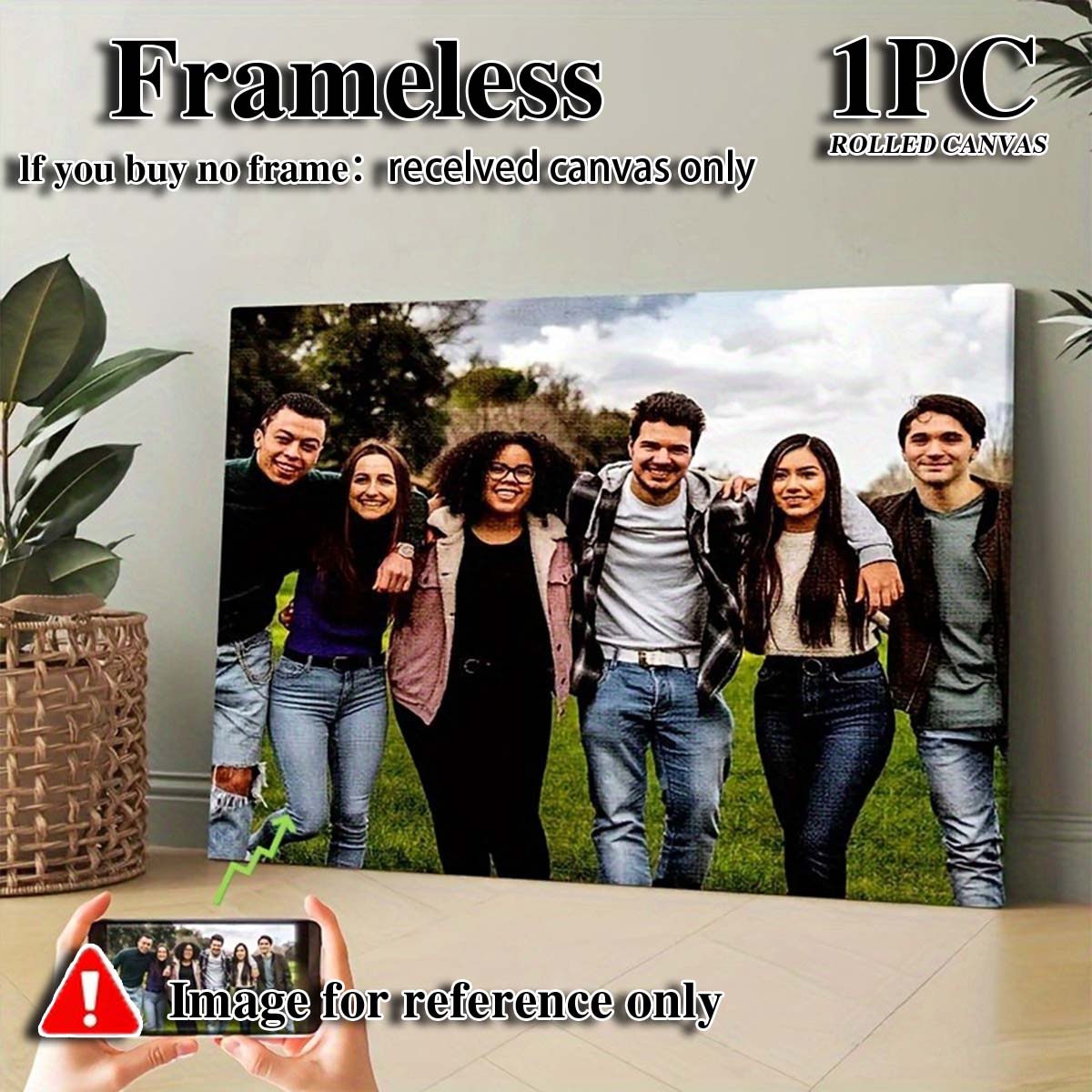 Custom 2D Photo Canvas Wall Ar - Home Textiles Images ulasan dan harga