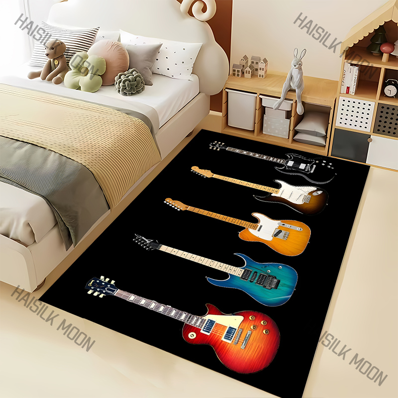 Music Lovers Rock Guitar Patte - Home Textiles Luxury ulasan dan harga