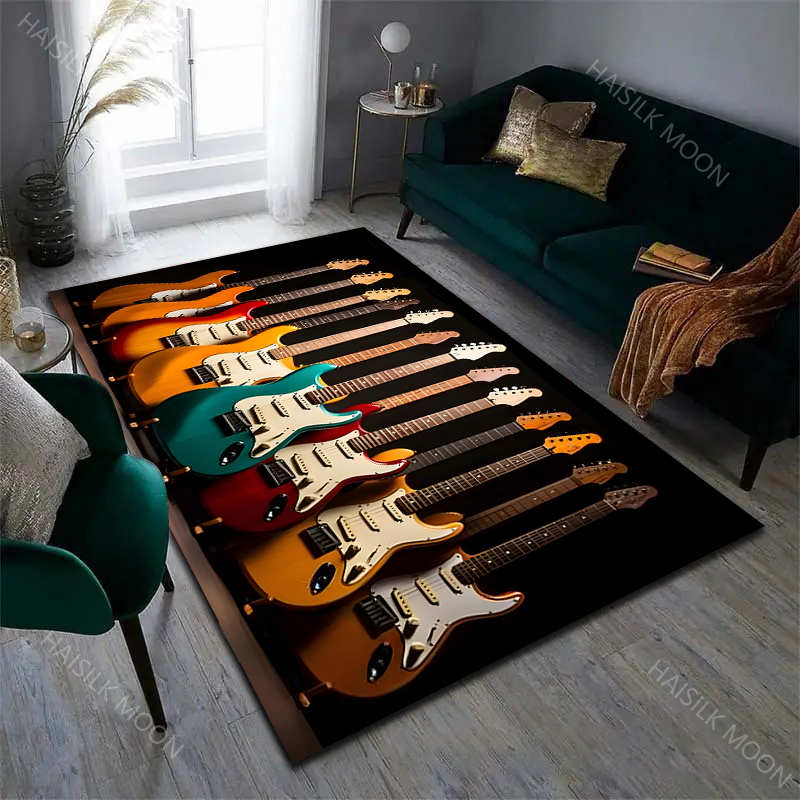 Music Lovers Rock Guitar Patte - Home Textiles Luxury ulasan dan harga