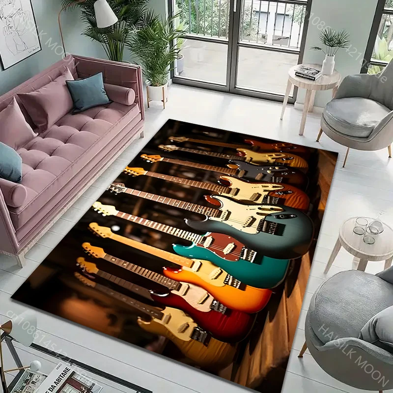 Music Lovers Rock Guitar Patte - Home Textiles Luxury ulasan dan harga