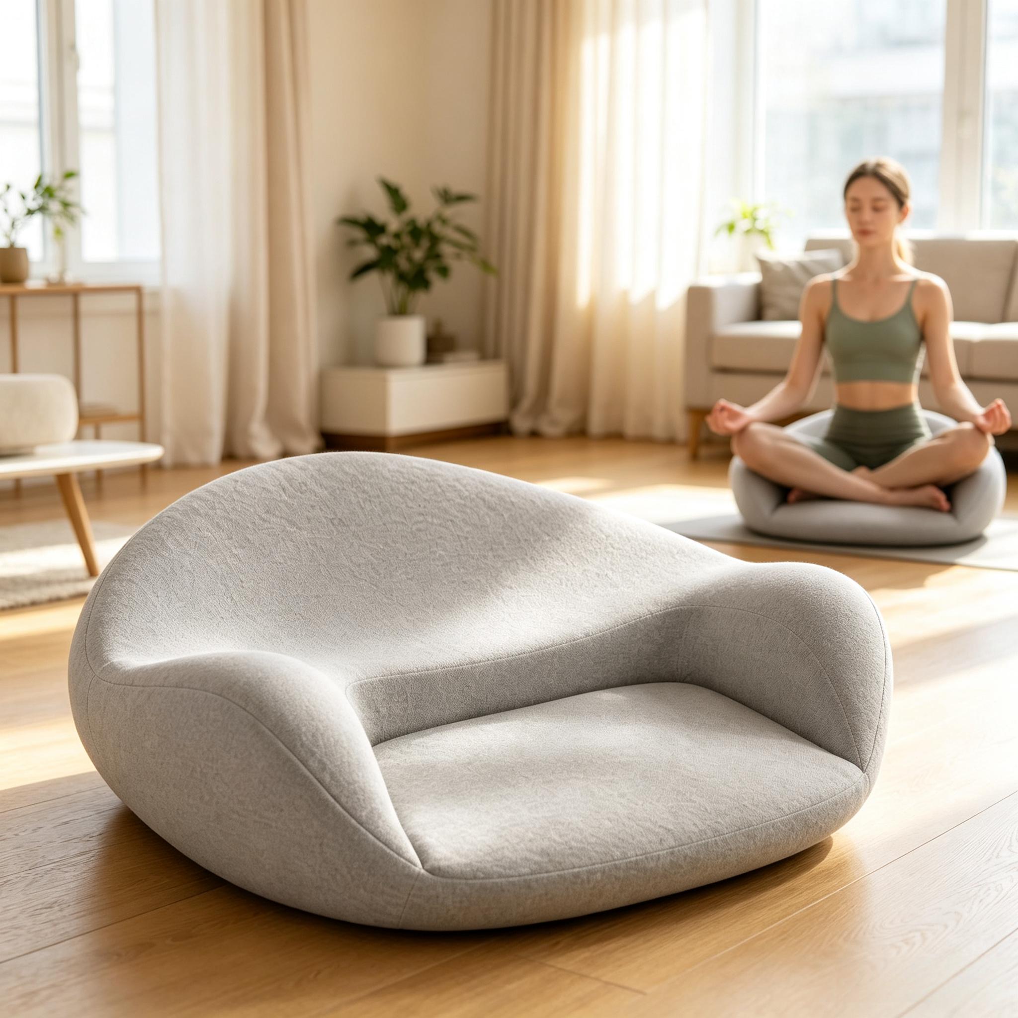 Memory Foam Meditation Cushion - Floor Cushion Pouf ulasan dan harga