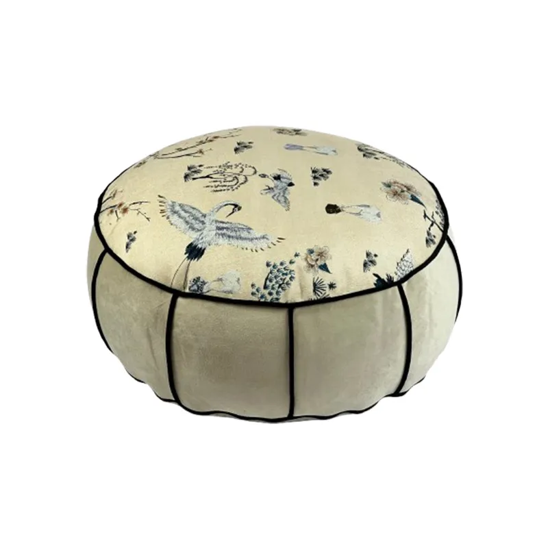 Round Chinese Style Floor Pouf - Floor Cushion Pouf ulasan dan harga