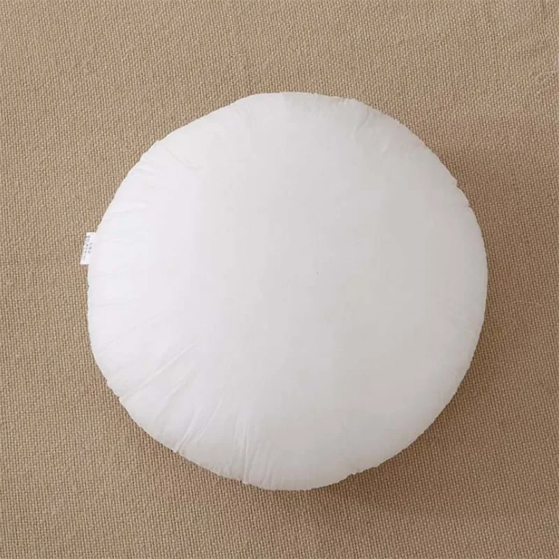 45/50/55cm Round White Cushion - Floor Cushion Pouf ulasan dan harga
