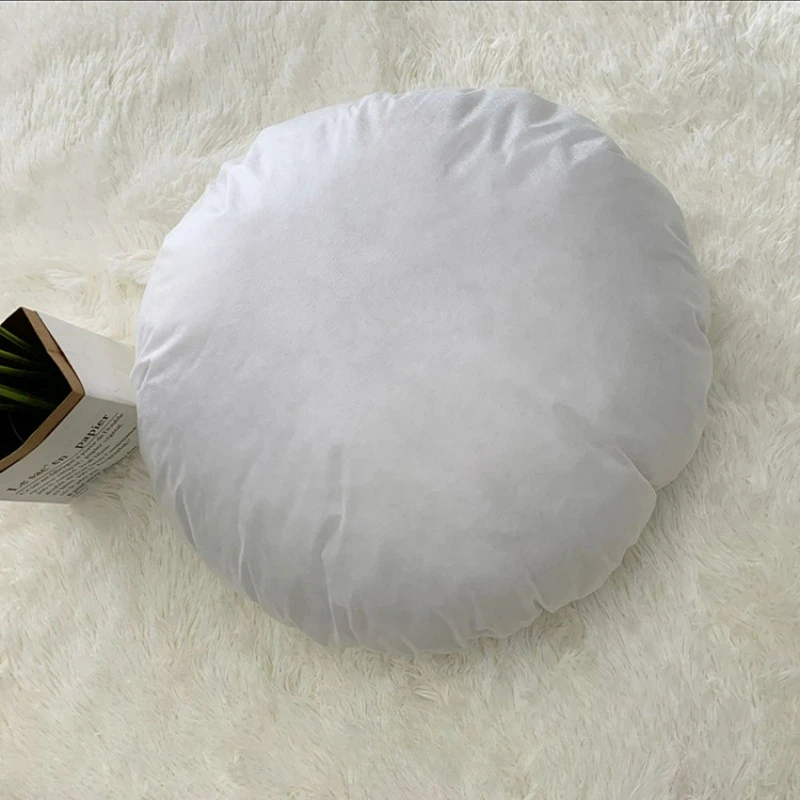 45/50/55cm Round White Cushion - Floor Cushion Pouf ulasan dan harga