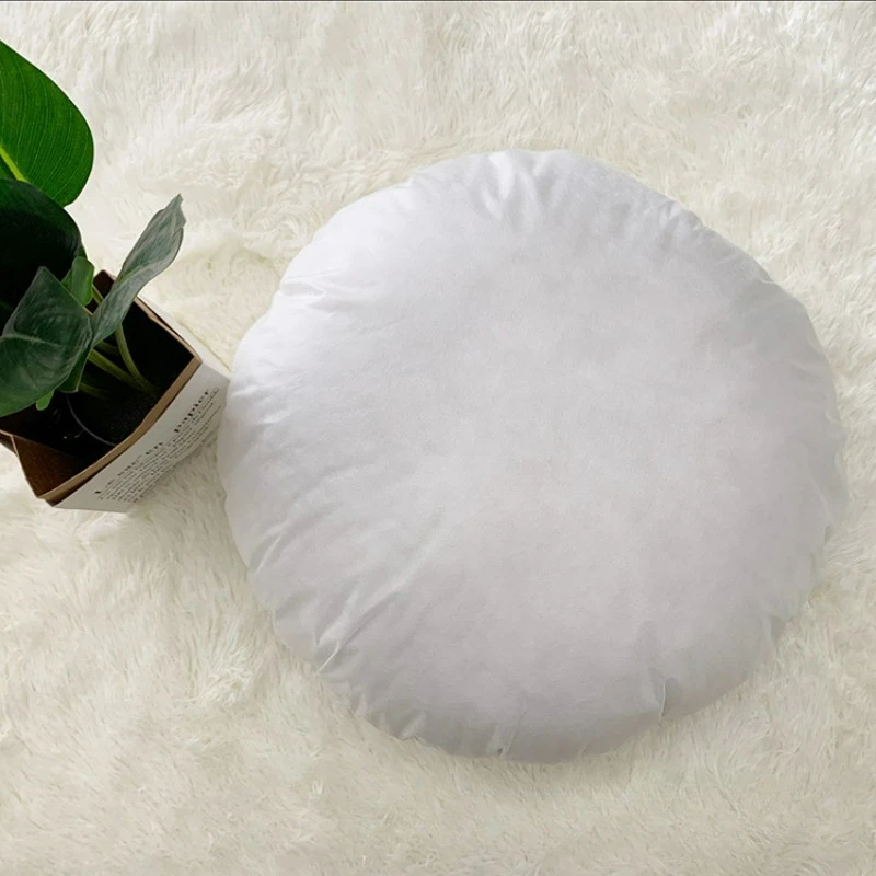 45/50/55cm Round White Cushion - Floor Cushion Pouf ulasan dan harga